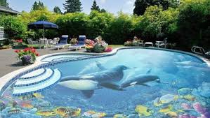 Epoxy Painted 3d Flooring For Swimming Pools Realistic 3d Flooring Murals And 3d Epoxy Floor Painting3d Epoxy Floor Swimming Pools 3d Floor Art Epoxy Floor 3d
