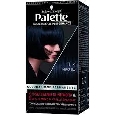 Il nero blu è uno dei colori che richiama le fiabe. Schwarzkopf Palette Professional Performance Colorazione Permanente 1 4 Nero Blu 170g