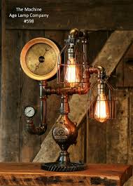 Steampunk Industrial Steam Gauge Desk Lamp Oshkosh Wi