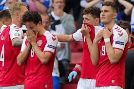Christian eriksen, a popular soccer star from denmark, is currently in the hospital after he collapsed during a game this weekend. Fjimwpxuthjixm