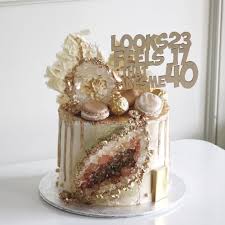 Gold Geode Cake Geode Cake Cake Designs Beautiful Birthday Cakes