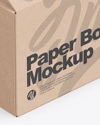 Download Opened Kraft Box Mockup In Box Mockups On Yellow Images Object Mockups
