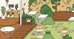 ねこ あつめ ウッドデッキ