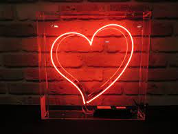 Red Heart Neon Sign For Hire Neon Signs Red Hearts Art Neon