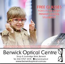 FREE GLASSES FOR CITY OF CASEY...