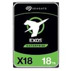 Exos X18 18TB Enterprise HDD - CMR 3.5 Inch Hyperscale SATA 6Gb/s, 7200 RPM, 512e and 4Kn FastFormat, Low Latency with Enhanced Caching (ST18000NM000J Seagate