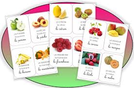 Les Fruits Nourriture Pour Enfants Etiquette Fruits Et Legumes Imagier