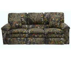 A comfortable recliner featuring a handsome finishing of a realtree camouflage microfiber, 5 zones target relaxation, 6 intensity levels and 9 massage modes. premium pick: Trapper Reclining Sofa In Mossy Oak Or Realtree Camouflage Fabric By Catnapper 1301