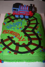 Spiderman Birthday Cake For 3 Year Old Boy Thomas The Train Cake Thomas The Train Cake For A 3 Year Old Boy Birthday Part Thom In 2020 Train Birthday Cake 3 Year Old Birthday Cake Childrens Birthday Cakes