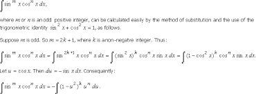 10 4 Integration Of Powers Of Trigonometric Functions