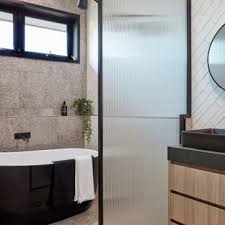 Houzz carrara marble bathrooms with gold fixtures shower. Matte Black Bathroom Ideas Houzz
