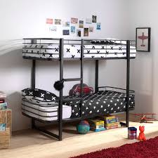 Full over full bunk beds. Oscar Metal Bunk Bed In Black Cuckooland Cuckooland