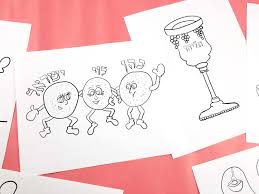 9 Passover Coloring Pages for Kids - Printable PDF Colouring Pages for  Pesach - Passover Jewish Activities for Preschool - Etsy