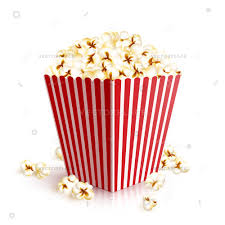 Realistic Four Squared Paper Bucket Full Of Popcorn Vector Illustration Popcorn Bucket Popcorn Corn Drawing