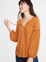 Women's casual loose pocket long dress short sleeve plus size slit maxi dress. Old Navy Peasant Top Online