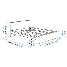 Ikea aneboda bett weiss 140x200 mit lattenrost in 68167 mannheim. Malm Bettgestell Hoch Schwarzbraun Ikea Deutschland