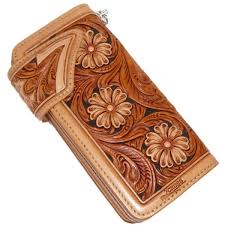Genuine Leather Long Wallet Set A Tongue Base Two Tone Color Wallet Leather Chain Key Ring 7cross Pro Dew Atsushi Kubota Is Handmade Hand Tooled Leather Leather Chain Leather Tooling