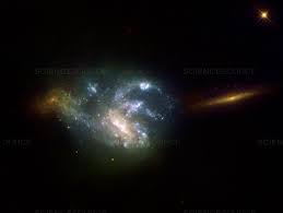 Also called arp 12, it's about 62,000 light years across, smaller than the milky way by a fair margin. Science Source Stock Photos Video Ngc 7673 Irregular Galaxy