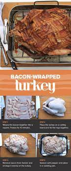 Bacon Wrapped Turkey Step By Step Make The Ultimate Thanksgiving Bird Recipe Turkey Bacon Wrap Bacon Wrapped Recipes