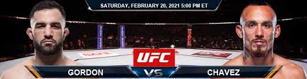 Find out when the next ufc event is and see specifics about individual fights. Ufc Fight Night 185 Gordon Vs Chavez 02 20 2021 Forecast Tips Results