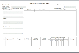 Download kartu soal pilihan ganda dan uraian k13 format excel. Kartu Soal Pilihan Ganda Dan Uraian Essay Format Word Doc Guru Kurikulum Kartu
