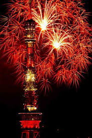 Tokyo Tower Fireworks 4 Tokyo Tower Fireworks Tower