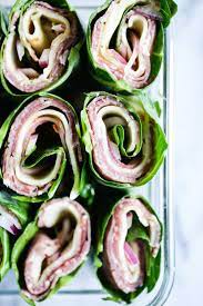 Make Ahead Italian Collard Green Wraps Recipe Lunch Wraps Italian Lunch Lunch
