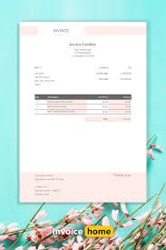 Effortless Pink Invoice Design In 2020 Invoice Design Invoice Design Template Invoice Template