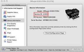 Hp Photosmart And Officejet All In One Printers Finding The Service Id On A Hp All In One Printer Hp Customer Support