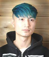 33 Cool Blue Hair Ideas That Youl Want To Get Yeahgotravel Com Mens Hair Colour Men Hair Color Curly Hair Men