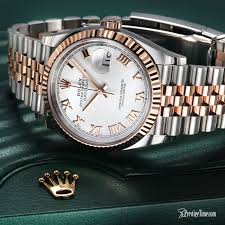 126231 White Roman Jubilee Rolex Datejust 36mm Stainless Steel And Rose Gold Ladies Watch Rolex Datejust Womens Watches Luxury Watches For Men
