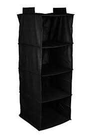 A pretty closet makes your room feel more like home! Dorm Buddy Extra Strong Collapsible Hanging Closet Organizer Black 4 Shelf Buy Online In Qatar At Qatar Desertcart Com Productid 23624288