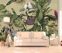 Gabrielle is the founder of décor site, savvy home, and has been a writer and editor for home décor and lifestyle publications for almost 10 years. Amazon Com Murwall Forest Wallpaper Vintage Jungle Wall Mural Tropical Home Decor Vintage Cafe Design Living Room Bedroom Entryway Handmade