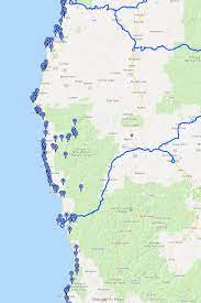 Map showing location of oregon on the us map. Maps Of The Southern Oregon Northern California Coast