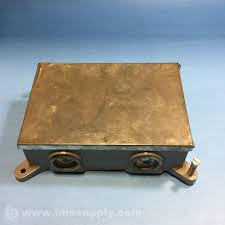 Hubbell B4214 Floor Box Cast Iron Shallow Two Gang Floor Boxes It Cast Cast Iron