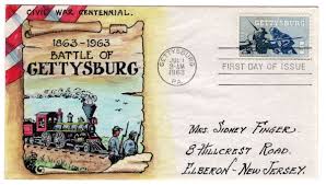#1180 Gettysburg Civil War Centennial 1963 FDC