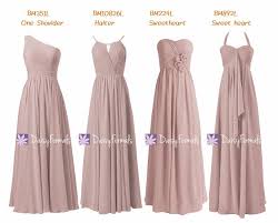 Dusty Rose Chiffon Party Dress Long Quartz Formal Dress Vintage Rose Pink Bridesmaids Dress Mm151 Dusty Pink Bridesmaid Dresses Pink Bridesmaid Dresses Long Affordable Bridesmaid Dresses