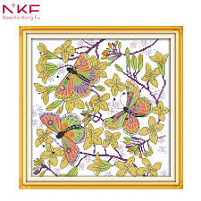 nkf the butterflies and roses house ornament pattern free printing charted needlepoint designs oriental country cross stitch buy count cross