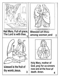 Holy family returns to nazareth from egypt. Hail Mary Coloring Page Worksheets Teaching Resources Tpt