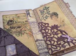The Lavender Journal Altered Book Junk Journal Diary Altered Books Junk Journal Journal Covers