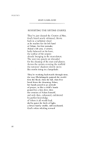 Revisiting The Sistine Chapel By Max Garland Poetry Magazine