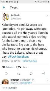 While los angeles was busy honoring and mourning the loss of laker legend kobe. Tony Baker On Twitter A Yo Comedians I Know Yal Gonna Try To Rush To Some Kobe Jokes But Have Some Class