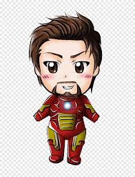 He is also one of the protagonists of the tv series the avengers: Iron Man Drawing Chibi Cartoon Robert Downey Jr Celebrities Child Png Pngegg