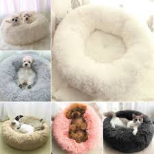 Looking for a calming pet bed to pamper your cat or dog? Dog Cat Pet Calming Bed Beds Large Mat Comfy Puppy Washable Fluffy Cushion Plush Ebay