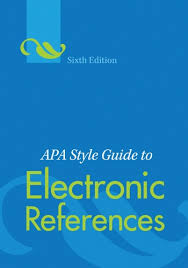 Amazon Com Apa Style Guide To Electronic References Sixth Edition Ebook American Psychological Association Kindle Store