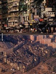 The Kowloon Walled City Hong Kong One Of The Most Densely Populated Areas On Earth Until Its Destruction In The Early 1990s Kowloon Walled City Weird Town Walled City