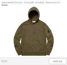 2019 capsule collection released exclusively for supreme and in selected stone island stores. Supreme Supreme X Stone Island Olive Green Hooded Sweatshirt Grailed