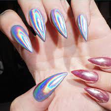 E A 1g Holographic Nail Polish Dust Rainbow Chameleon Pigment Font B Hologram B Font Nail Apple Nails Flower Mound