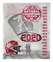 Alabama crimson tide sweatshirt blanket, 84 x 54. Alabama Crimson Tide 18x National Champions Silk Touch Throw Blanket The Northwest Group Llc