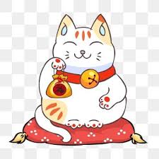 Hand Drawn Cartoon Cute Lucky Cat Material Png And Vector Lucky Cat Lucky Cat Tattoo Cute Animal Drawings